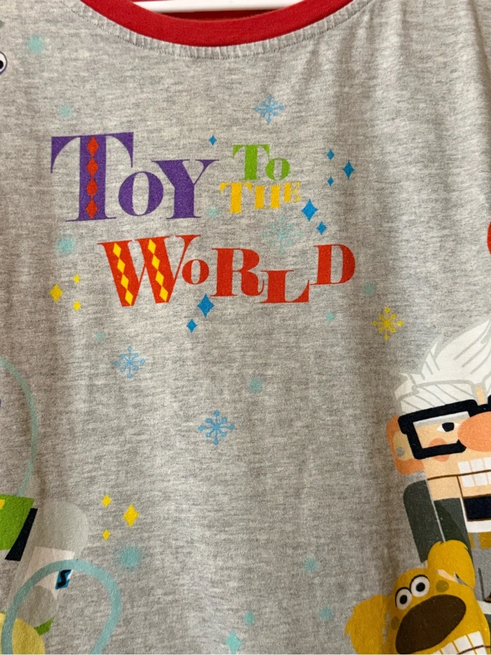 Disney Parks Pixar "Toy to the World" Holiday Nightgown Sleep Shirt, Size Medium - Picture 2 of 8